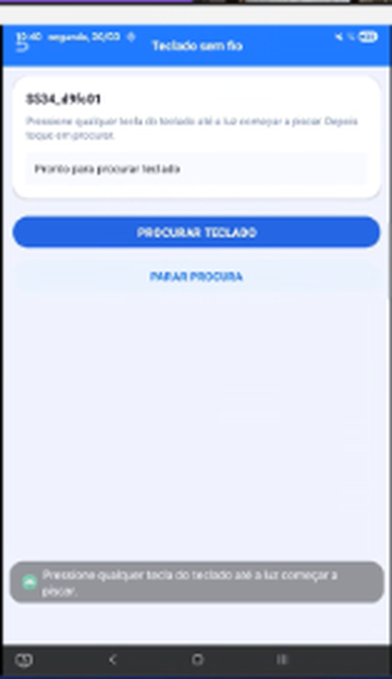 Teclado sem fio